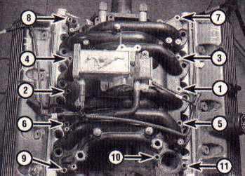Intake manifold torque sequence-SOHC engine